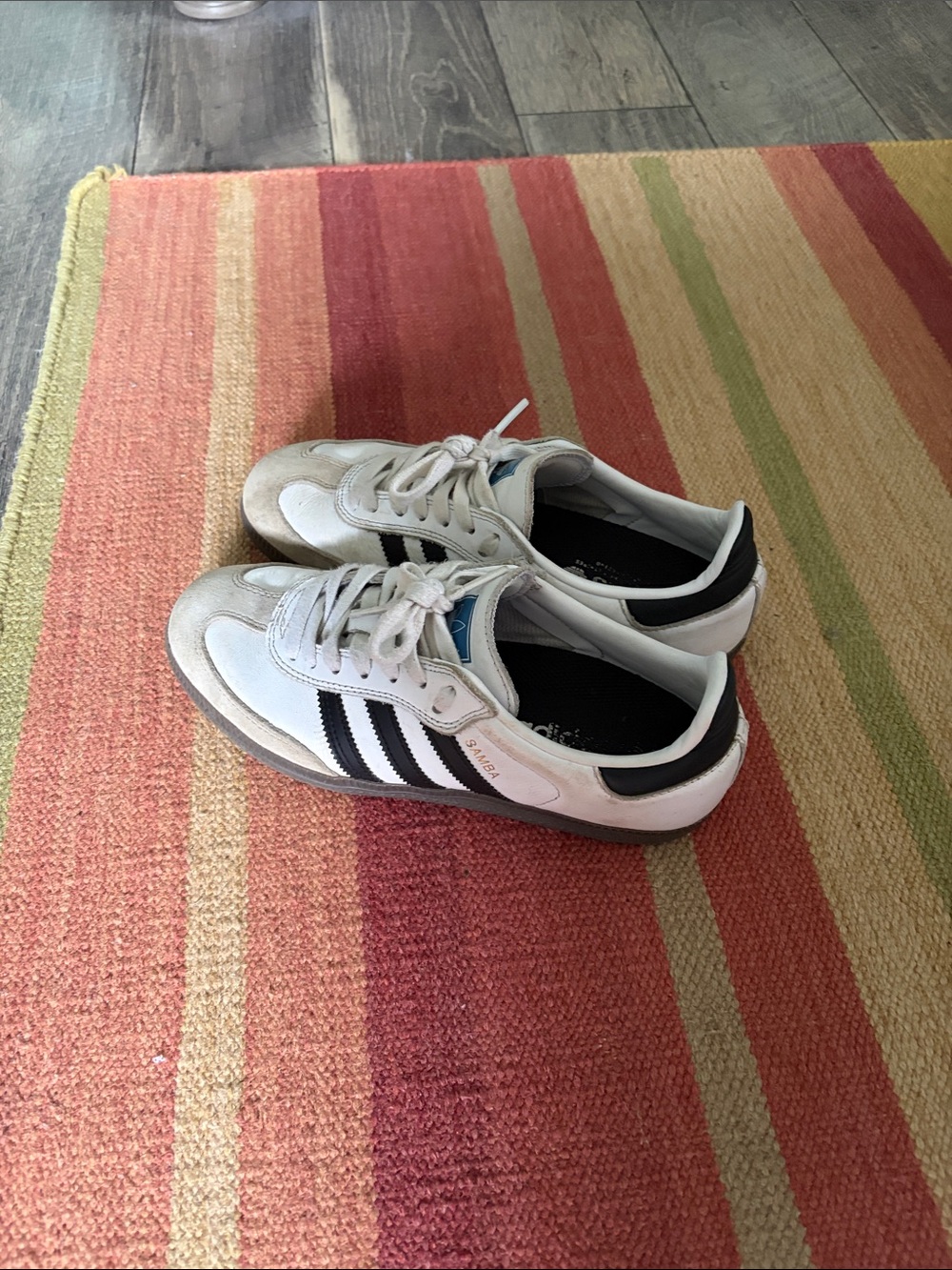 adidas White and Black Retro Low-Top Sneakers